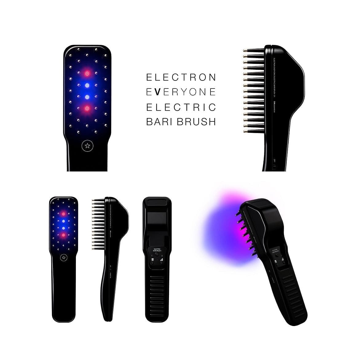 ELECTRIC BARI BRUSH ELECTRON EVERYONE Facial Device Electric 低週波電氣活髮梳 光療美膚小顏